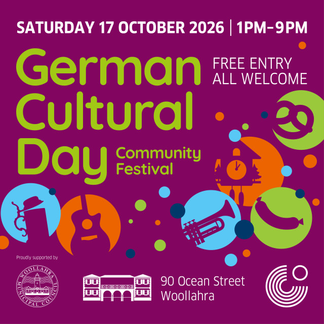 German Cultural Day is a free-entry, family-friendly community festival celebrating the diversity of German culture through a day of cultural activities and performances. Organised by the Goethe-Institut and supported by Woollahra Municipal Council, the 